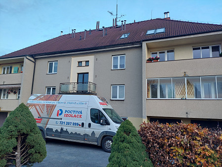 Izolace stropu rodinného domu v Týništi nad Orlicí